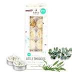 ZenBreeze 12-Pack Tealight Smudge Candles with Crystals & Herbs